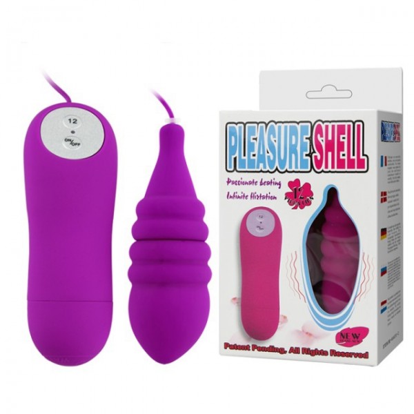 Виброяйцо "Pleasure Shell" рельефное