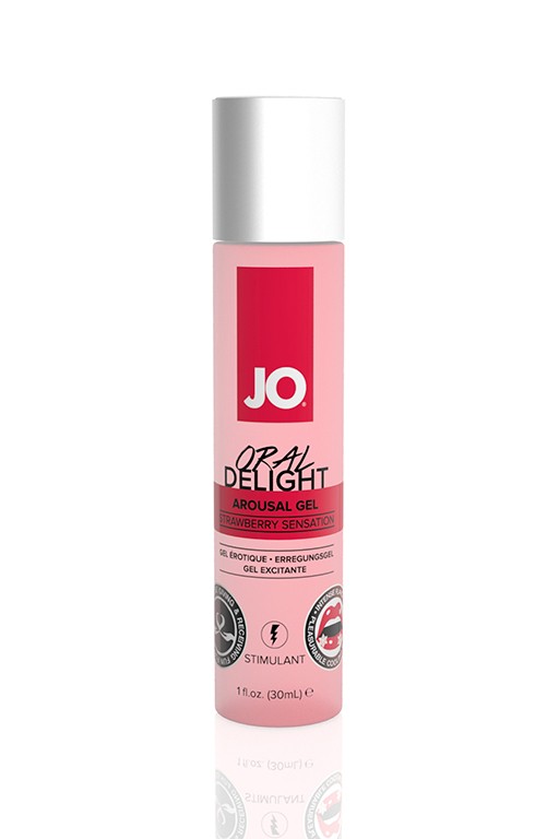 Гель для глубокого минета "JO Oral Strawberry" со вкусом клубника со льдом, 30ml