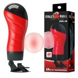 Мастурбатор с вибрацией "Crazy Bull Delia" вагина в тубусе