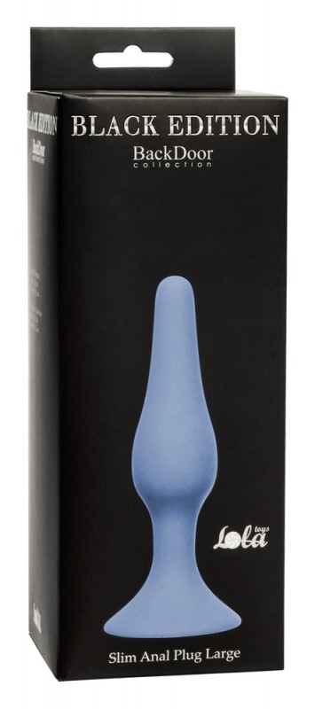 Пробка "Black Edition Large" на присоске, синяя