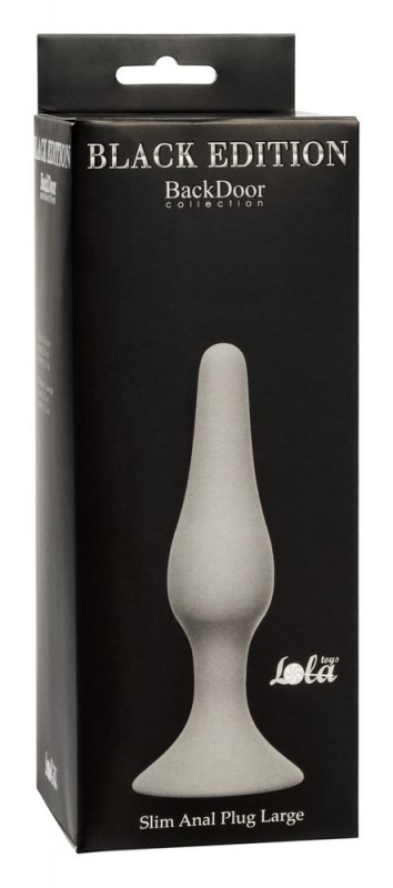 Пробка "Black Edition Large" на присоске, серая