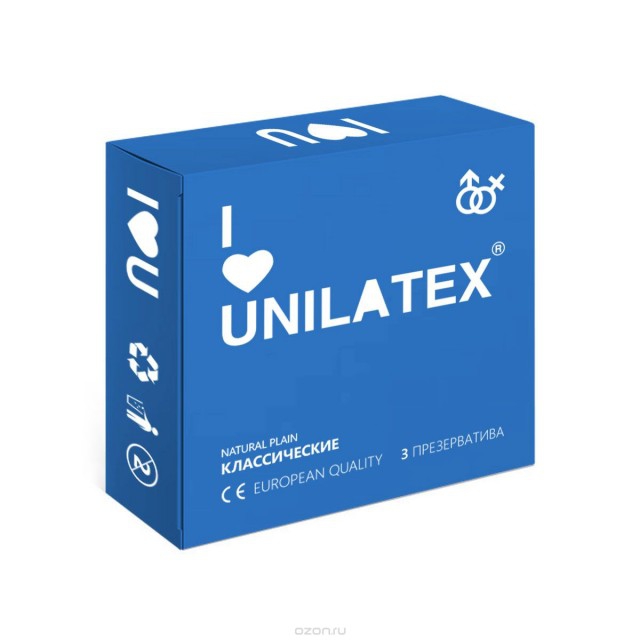 Презервативы "Unilatex" классика, 3шт