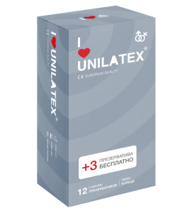 Презервативы "Unilatex" рифленая поверхность, кольца, 15шт