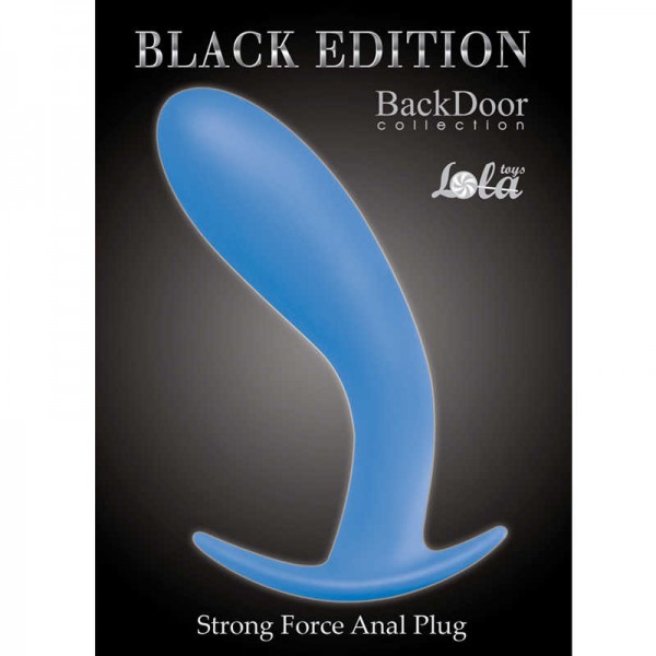 Пробка мужская "Black Edition" синяя, с ограничителем