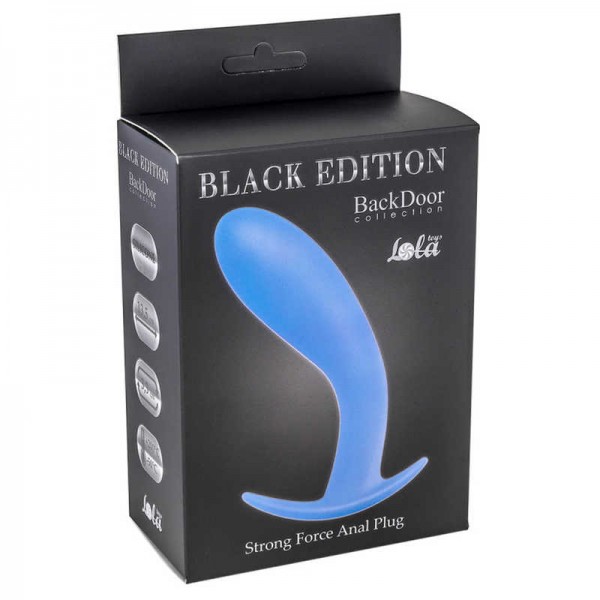Пробка мужская "Black Edition" синяя, с ограничителем
