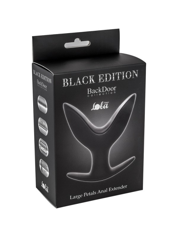 Пробка - расширитель "Black Edition L" черная, средняя