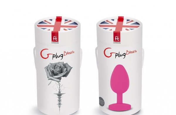 Пробка с вибрацией "G-Plug Bioskin" супер мощная, супер нежная