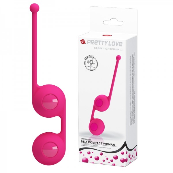 Вагинальные шарики "Pretty Love Kegel Tighten Up3" ярко розовые