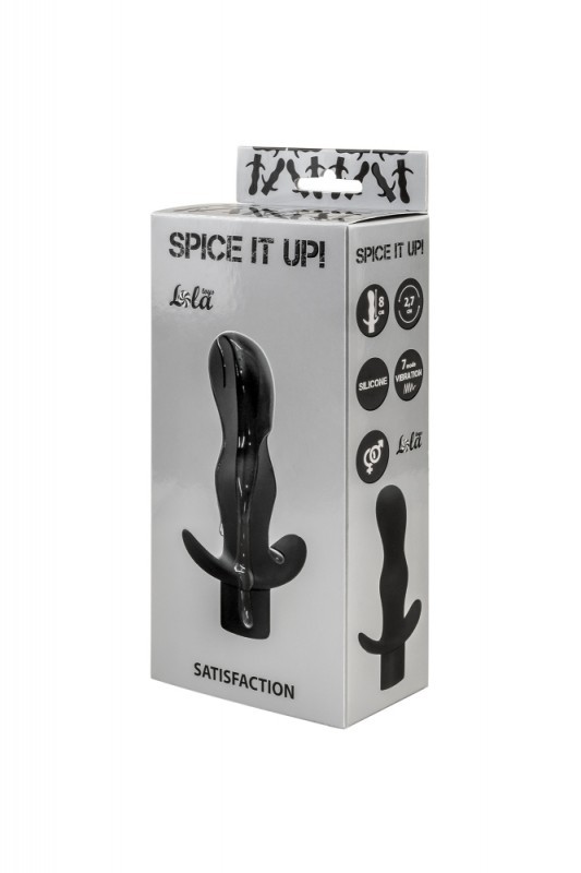 Пробка с вибрацией "Spice It Up Satisfaction" черная