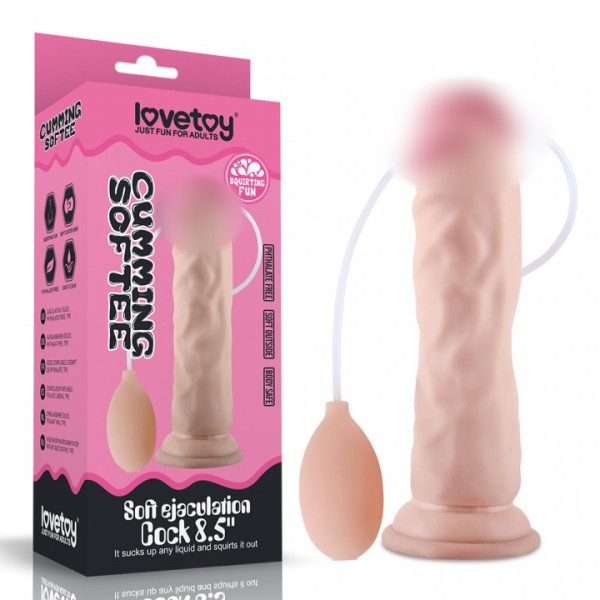 Фаллоимитатор с семяизвержением "Lovetoy" на присоске