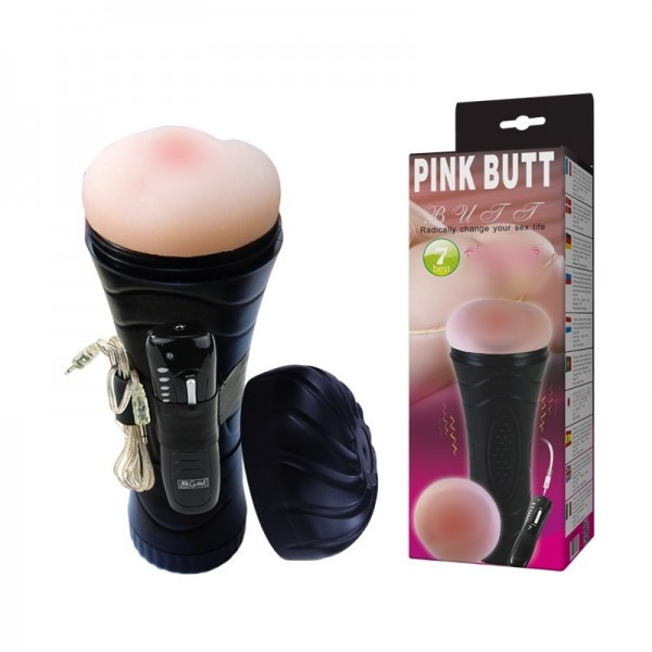 Мастурбатор с вибрацией "Pink Butt" реалистичный анус