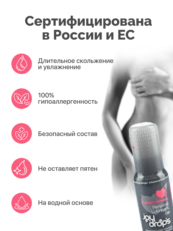 Гель возбуждающий для женщин "Joy Drops Enhancement" 50ml
