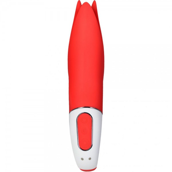 Вибратор "Satisfyer Power Flower" в виде тюльпана, коралловый
