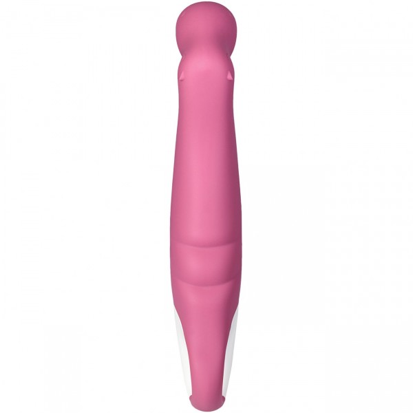 Вибратор "Satisfyer Petting Hippo" в виде бегемотика, розовый