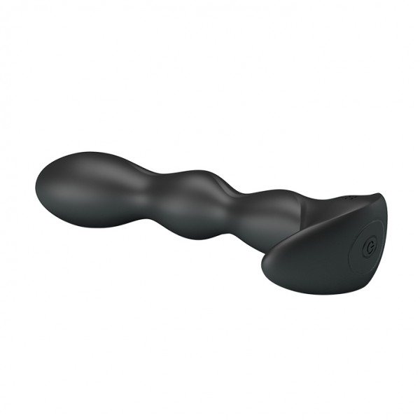 Массажер простаты с вибрацией "Pretty Love Special Anal Massager" рельефный, черный