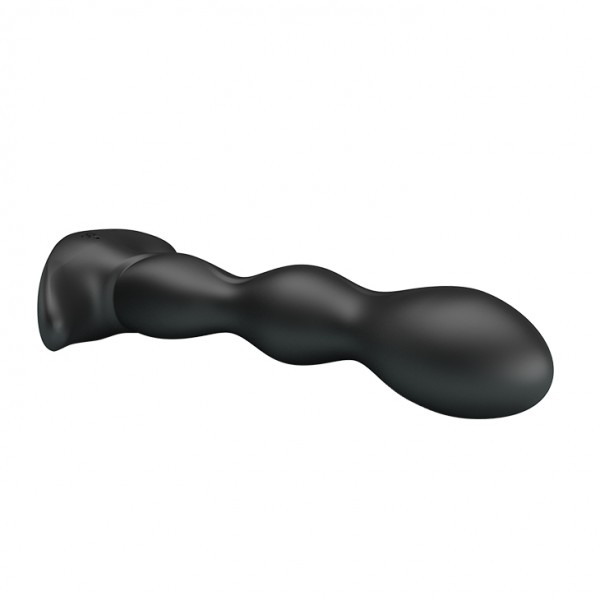 Массажер простаты с вибрацией "Pretty Love Special Anal Massager" рельефный, черный