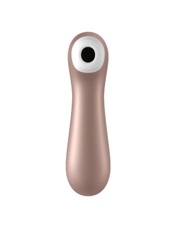 Стимулятор клитора "Satisfyer Pro2 Vibration 2 в 1" вибрация + вакуум, розовое золото