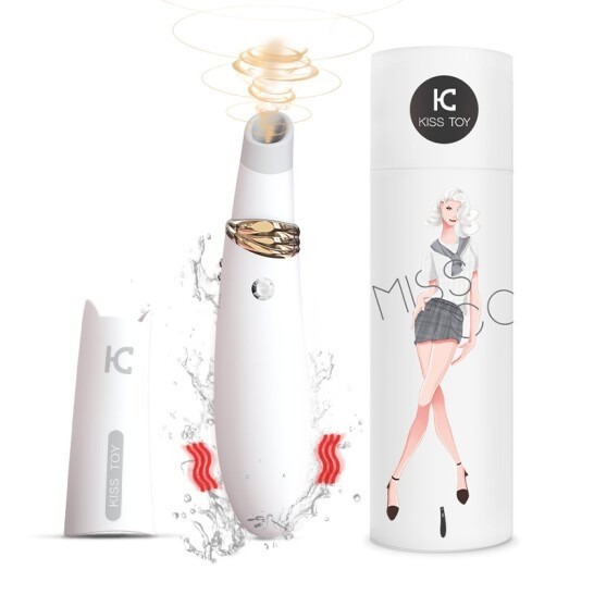 Вибратор-стимулятор "Kiss Toy Miss CC" белый