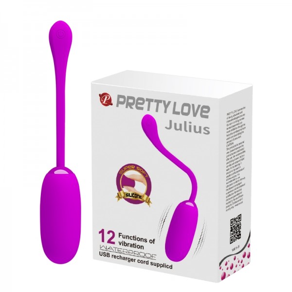 Виброяйцо "Pretty Love Julius" супер нежное, фиолетовое