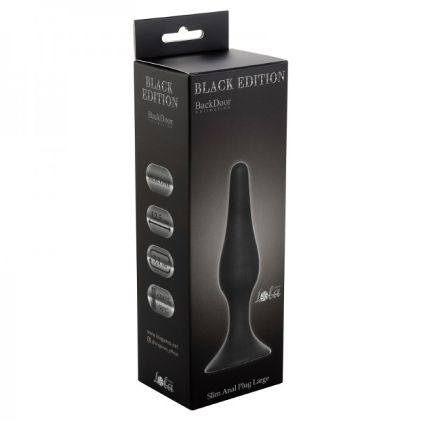 Пробка "Black Edition Large" на присоске, серая