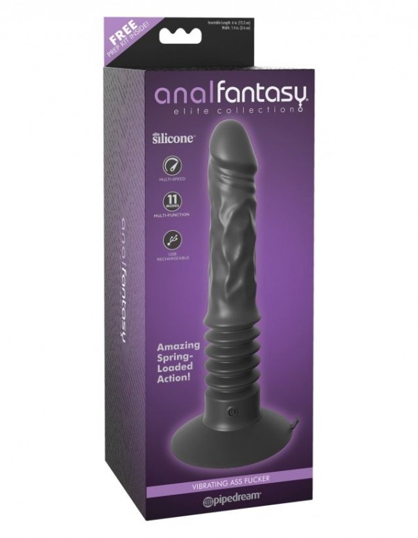 Анальный вибратор "Anal Fantasy" на присоске, черный