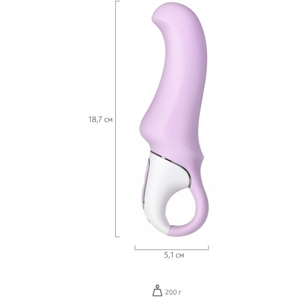 Вибратор для точки G и клитора "Satisfyer Charming Smile" сиреневый, супер мощный