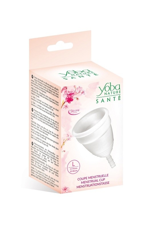Менструальная чаша "Yoba" белая, L