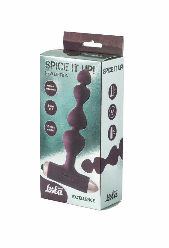 Анальная елка с вибрацией "Spice It Up Excellence" винная