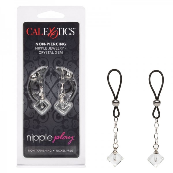Зажимы на соски с кристаллами "Nipple Jewerly" регулируемые