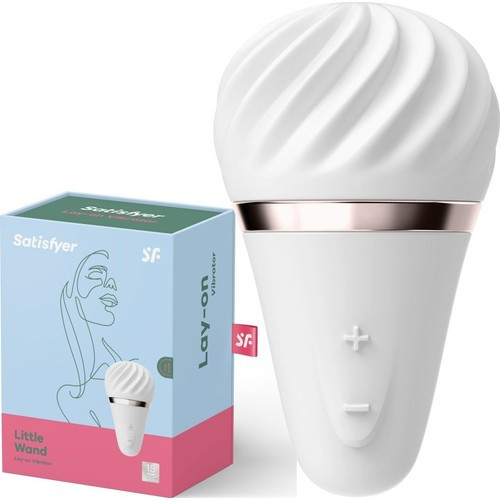 Вибратор "Satisfyer Little Wand" в виде мороженого, белый