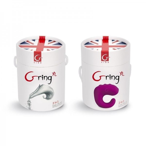Перстень с вибрацией "G-Ring XL" фуксия