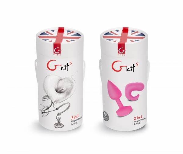 Набор стимуляторов "G-Kit S" пробка + вибратор на палец