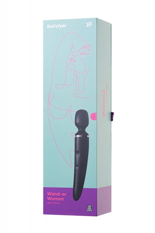 Вибромассажер "Satisfyer Wand-er Women" мега мощный, черный