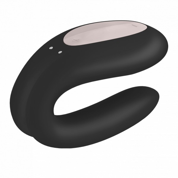 Вибратор для двоих "Satisfyer Double Joy" + приложение, черный