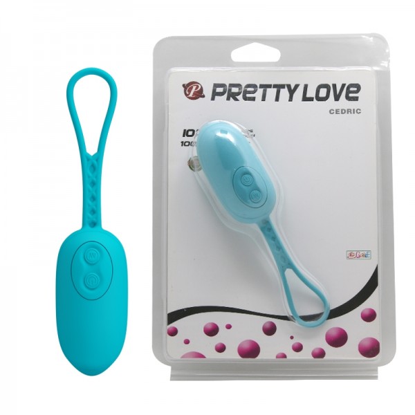 Виброяйцо "Pretty Love Cedric" бирюзовое