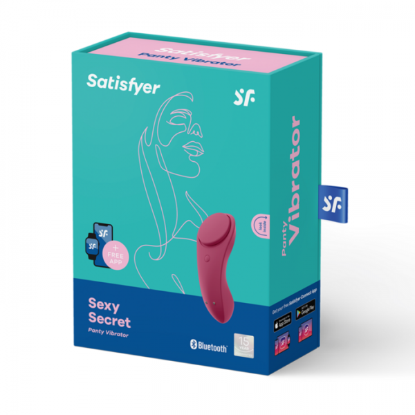 Вибратор в трусики "Satisfyer Sexy Secret" + приложение, красный