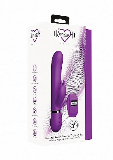 Вибратор-тренажер Кегеля "Sexercise" на дистанционном управлении, фиолетовый