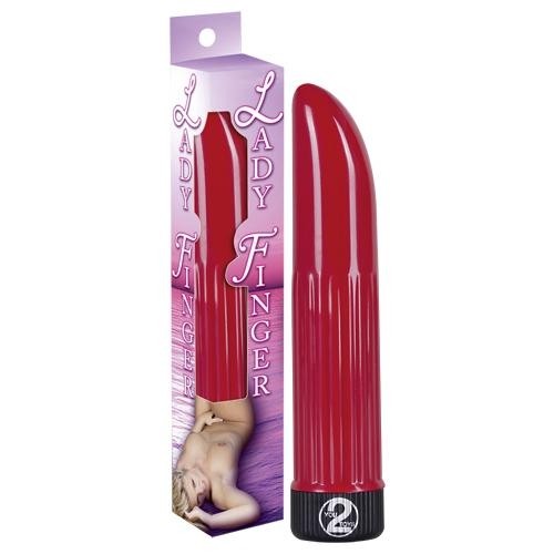 Мини вибратор "Lady Finger" красный