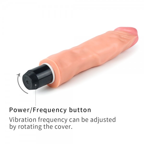 Вибратор "Lovetoy Flexi 9,5" с хребтом, реалистичный