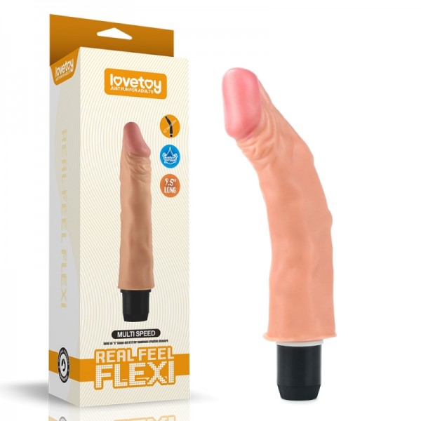 Вибратор "Lovetoy Flexi 9,5" с хребтом, реалистичный