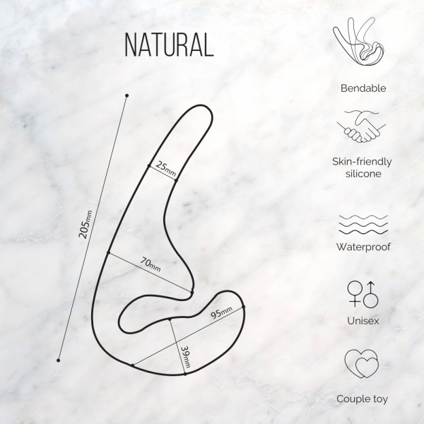 Безремневой страпон "Lola Natural Seduction" черный