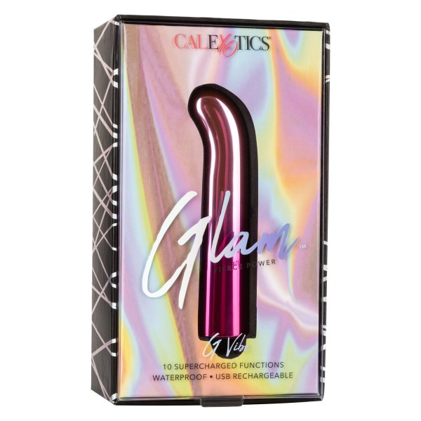 Вибратор для точки G "Glam G Vibe" розовый металлик