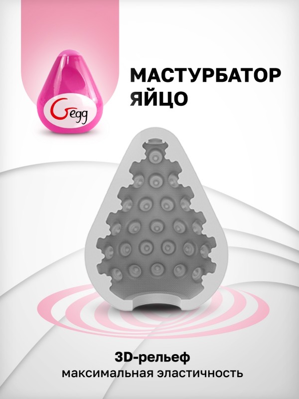 Мастурбатор-яйцо "G-Egg Pink" розовый