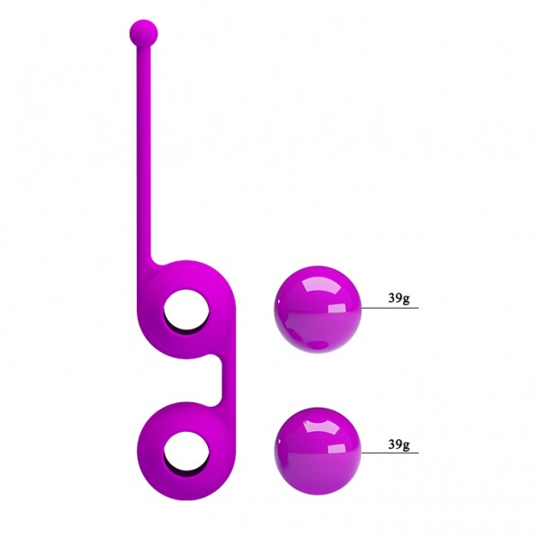 Вагинальные шарики "Pretty Love Kegel Tighten Up3" фиолетовые