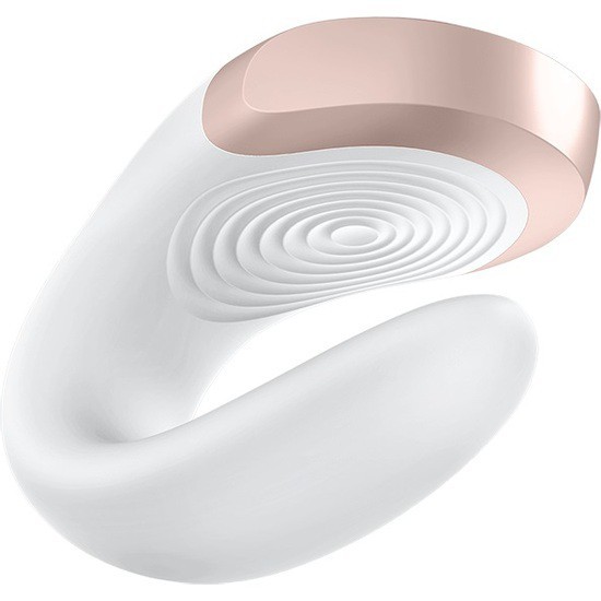 Вибратор для двоих "Satisfyer Double Love" на дистанционном управлении + приложение, белый