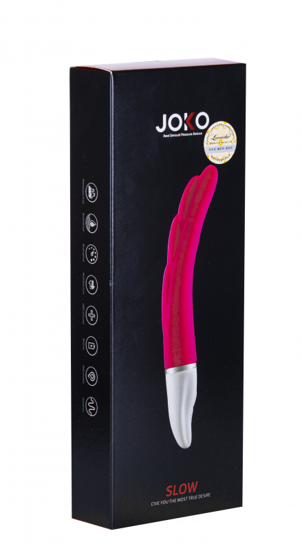 Вибратор супер рельефный "Joko Slow" розовый