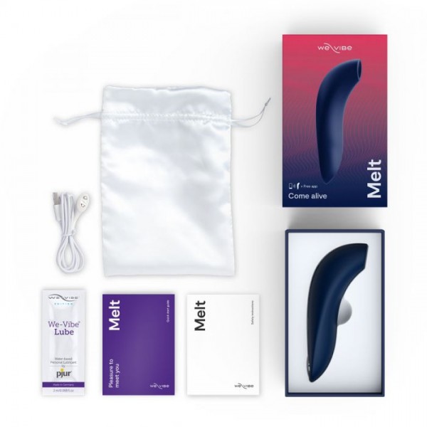Стимулятор клитора "We-Vibe Melt" + приложение, синий