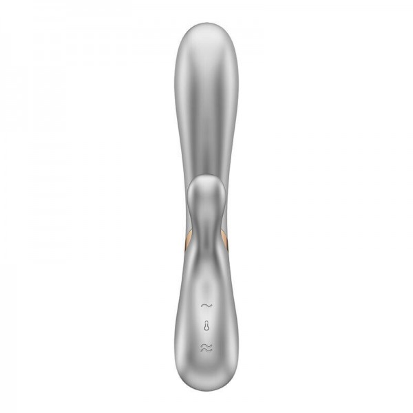 Вибратор для точки G и клитора с подогревом "Satisfyer Hot Lover" + приложение, жемчужный