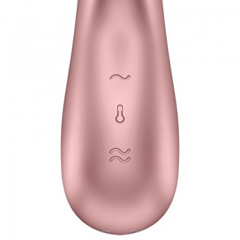 Вибратор для точки G и клитора с подогревом "Satisfyer Hot Lover" + приложение, розовый