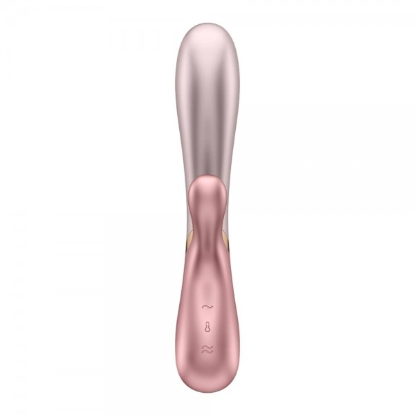 Вибратор для точки G и клитора с подогревом "Satisfyer Hot Lover" + приложение, розовый